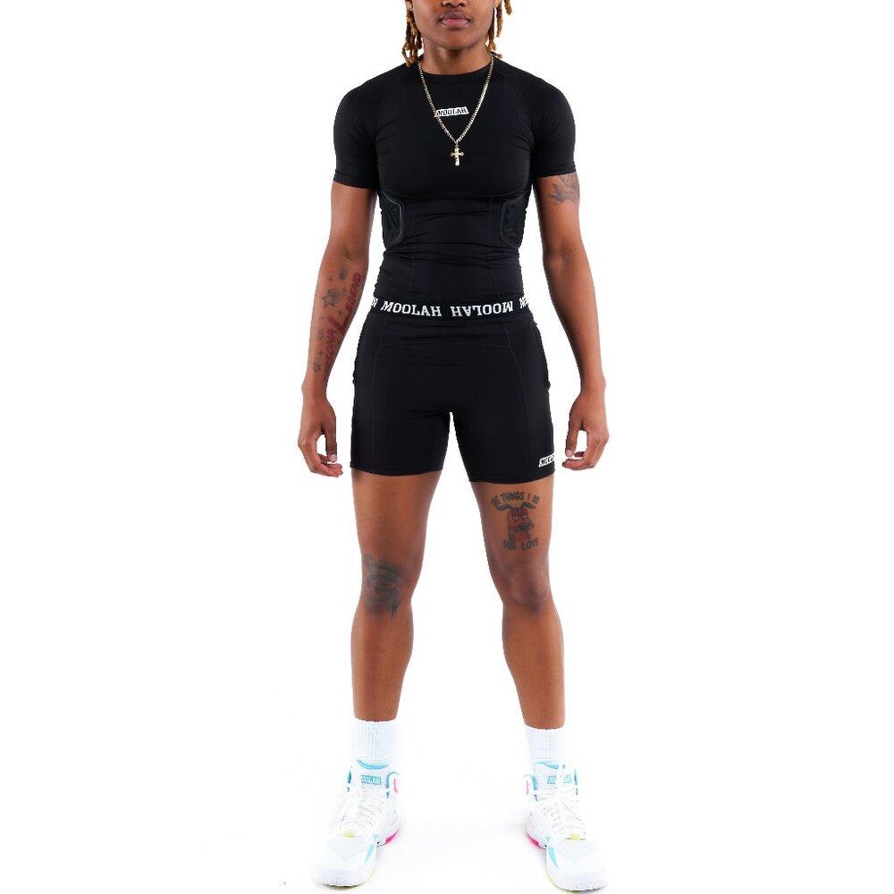 MOOLAH Women's Padded Compression Basketball Top